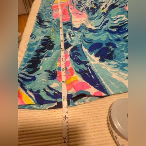 Lilly Pulitzer Blue and Pink Halter Mini Sundress - Picture 8 of 9